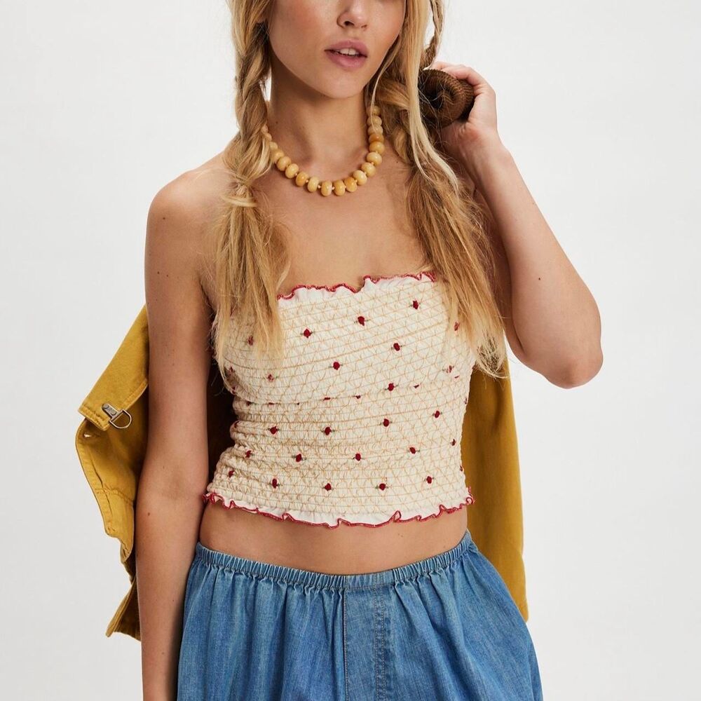 NWT Free People Field of Roses Tub Top